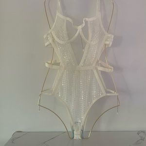 Lingerie one piece with beautiful shiny details!